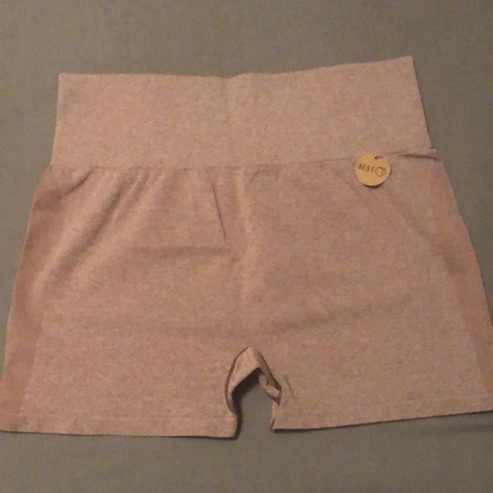 Pink Victoria’s Secret workout shorts